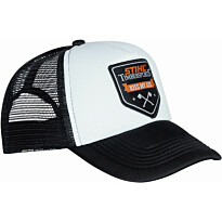 Lippis Stihl Timbersports &quot;Kiss My Axe&quot;, mustavalkoinen