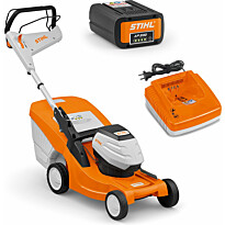 Akkuruohonleikkuri Stihl RMA 443 PV, keräävä, 36V, sisältää AP 200 -akun ja laturin