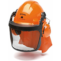 Metsurin kypäräsetti Stihl G 3000, kuulonsuojaimilla, niskasuojalla