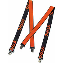 Joustavat henkselit Stihl 118cm, kiinnityslenkeillä, oranssi/musta