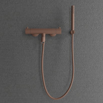 Suihkusetti Scandtap Pleasure 4 Rust, termostaattihanalla, juoksuputkella, matta ruskea