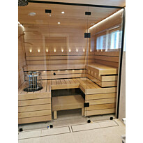 Saunapaneeli Sun Sauna, 15x120x2400mm, STS4, tervaleppä
