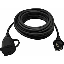 Jatkojohto ulkokäyttöön Timco, 1-osainen, 20m, 3x2,5mm², IP44