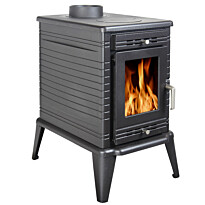 Valurautainen liesikamiina Elena Lux, 10kW, musta