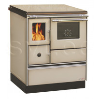 Puuliesi SVT Alfa 70 LUX lasiovella, 6,3 kW, 65 m2, beige