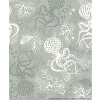 Tapetti Littlephant Aquatic vaaleanturkoosi 0.53x10.05m, non-woven