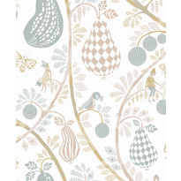 Tapetti Littlephant Fruit garden värikäs 0.53x10.05m, non-woven