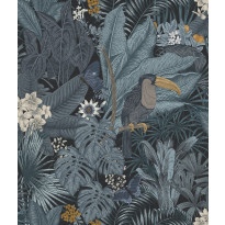 Tapetti Rebel Walls Furada Teal, 0.50x10m, non-woven