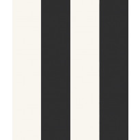 Tapetti Sandberg Magnus mustavalkoinen 0.53x10.05m, non-woven