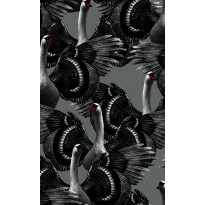 Tapetti Studio Lisa Bengtsson Swan lake vihreä 0.53x10.05m, non-woven