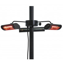 Terassilämmitin HEAT1 Eco High-line, 3 x 670W, kaukosäädin, musta