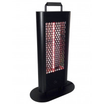 Terassilämmitin HEAT1 Eco High-line, pöydän alle, 400-1200W, kaukosäädin, musta