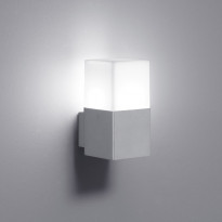 Seinävalaisin Hudson, sis. 4W LED, IP44, harmaa