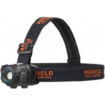 Otsalamppu Mareld Halo 540RE, ladattava, tunnistimella, IP64, musta/oranssi