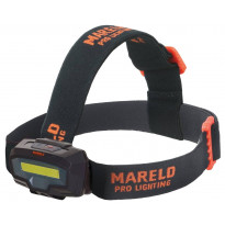 Otsalamppu Mareld Gleam 450, IP64, musta/oranssi