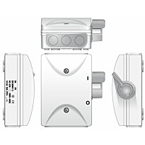 Turvakytkin Norwesco SA316DV, sivusta väännettävä, 3x16A, 500V, 7.5kW, IP54, valkoinen