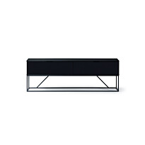 TV-taso Linento Furniture Black, musta