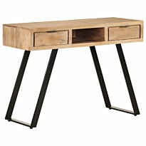 Työpöytä 107x45x79 cm akaasiapuu elävillä reunoilla