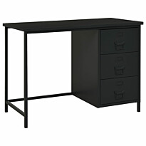 Työpöytä laatikoilla 105x52x75cm, teräs, eri värejä