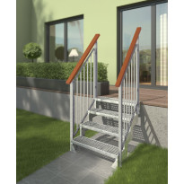 Ulkoportaat Dolle Gardentop Gallersteg, kahdella Nordic-kaiteella, eri kokoja