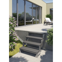 Ulkoportaat Dolle Gardentop Trimax, ilman kaidetta, antrasiitti, eri kokoja