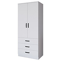 Vaatekaappi Linento Furniture Easy 58, mattavalkoinen