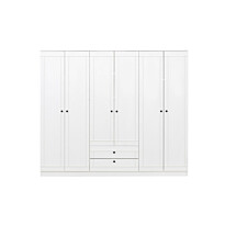 Vaatekaappi Linento Furniture Lia 62 210, valkoinen