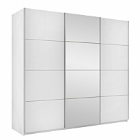 Vaatekaappi ATALIO 250, liukuovet, valkoinen (8754)