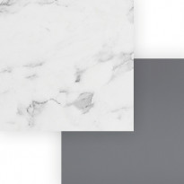 Välitilalevy Aluco, 4x3650x500mm, komposiitti, marmori/harmaa, Verkkokaupan poistotuote