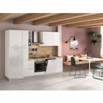 Valmiskeittiö Mimo Furniture Irene, leveys 285cm, valkoinen