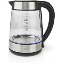 Vedenkeitin Nedis KAWK320EGS, 1.7l, lasi