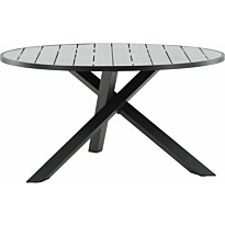 Ruokapöytä Venture Home Parma, ø140cm, tummanharmaa