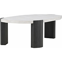 Sohvapöytä Venture Home Kres, 125x70.5cm, musta/kivi