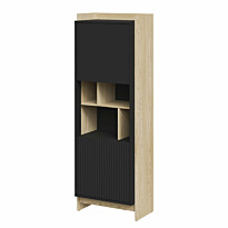 Vitriinikaappi PORTO, beige/musta (6268)