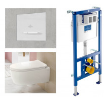 Seinä-WC-paketti Villeroy&amp;Boch Avento 2.0, Soft Close -kannella
