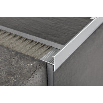 Porraskulmalista Progress Profiles Protermstep ALL, 10mm, 2,7m, anodisoitu alumiini