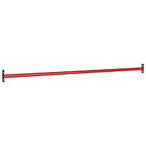 Voimistelutanko, 125cm, teräs, punainen, eri pakkauskokoja