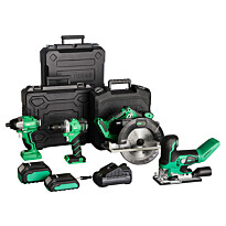 Akkukonesarja Voltgear Plus 20V, 7 osaa, 4.0+2.0Ah akuilla