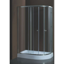 Suihkunurkkaus Harma DN038 + Suihkuallas, 120 x 85 x 195 cm, kirkas lasi