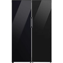 Jääkaappi ja pakastin Samsung Bespoke RR39C76C722EF sekä RZ32B76C622EF, musta