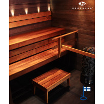 Laudepaketti Prosauna Pro-laude 180, leveys max. 1800mm, syvyys 530/410mm, thermohaapa