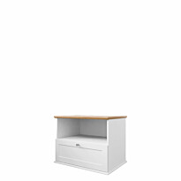 Yöpöytä GACORIS, valkoinen/beige (7148)