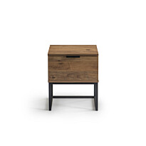 Yöpöytä Linento Furniture Midlake, musta/mäntypuu