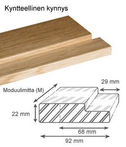 Kyntteellinen kynnys 650 8M 68 mm