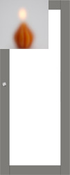 Liukuovi Jeld-Wen Unique 504 1125x2040 mm tummanharmaa satiinilasi