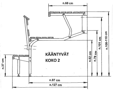 Kääntyvä 2, laudeleveys 120-160 cm