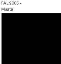 Musta RAL9005 peittomaalaus
