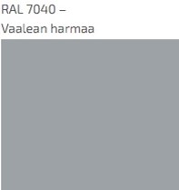 Vaaleanharmaa RAL7040 peittomaalaus