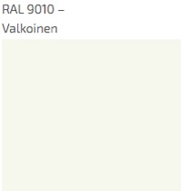 Valkoinen RAL9010 peittomaalaus