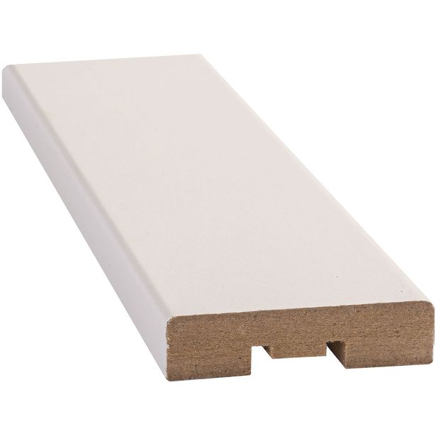 Peitelista D2D R2, 12x42x2200mm, MDF, valkoinen